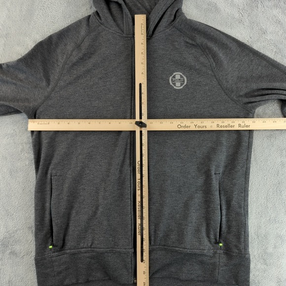 Polo‎ Sport Hoodie Mens Large Gray Full Zip Stretch Outdoor Active Training Soft - Picture 8 of 12